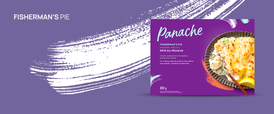 A photo of the product Panache's fisherman's pie.